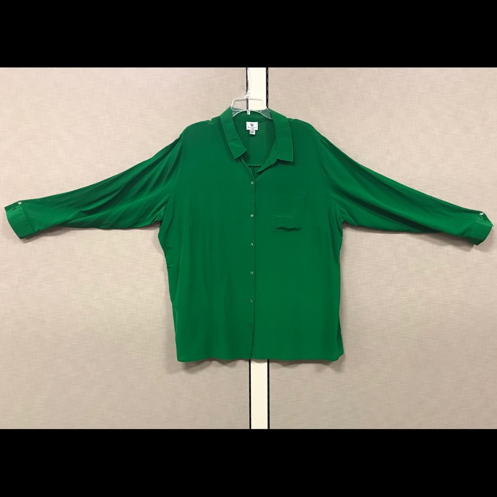 Silk Button Down Blouse